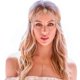 thumbnail image 2 of Diadema de cabeza de gota de agua con diamantes de imitación, diadema de cabeza de mujer compatible con cristal, diadema de cabeza para boda, diadema de pelo nupcial compatible con joyería de pelo par Afortunado Sencillez, 2 of 4