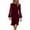 #0403-Wine, variant on Pounoo Women's Party Dresses Long Sleeve Ruched Bodycon Dress With Floral Embroidered Sleeves Evening Style Comfortable Stretchy Breathable Sundresses Gift