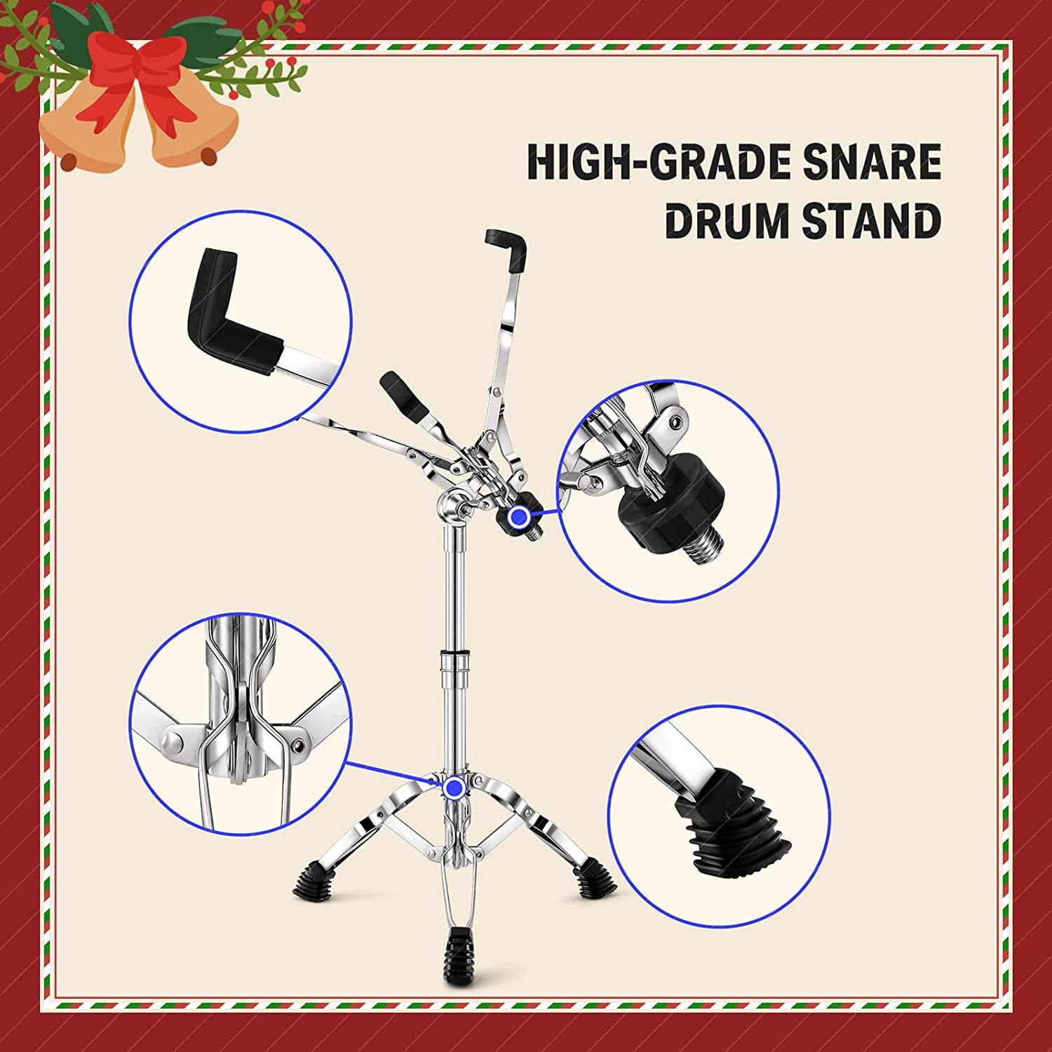 Practice Pads & Devices Donner 12 Inches Drum Practice Pad 2Sided