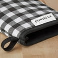 thumbnail image 2 of Kitchenaid Kitchen Aid Gingham Mini Oven Mitt Set, 5.5"x8", Onyx Black, 2 of 3