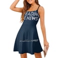 thumbnail image 1 of Commencez à Étaler les Nouvelles Robe Évasée Col Carré Robe Élégante Mode Féminine Imprimée Yankees Nyy Baseball Frank Sinatra, 1 of 5