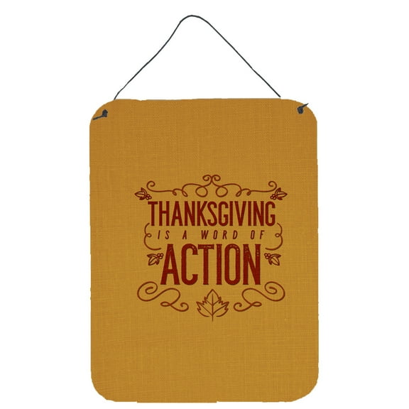 Thanksgiving is Action Wall or Door Hanging Prints