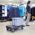 thumbnail image 6 of Triple Trolley with User Friendly Handle, Standard Duty with 5 In Casters, Black, 6 of 6