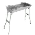 thumbnail image 3 of OverPatio 28-Inch Fordable Grills BBQ Grill Charcoal Grill for Camping Stainless Steel, 3 of 15