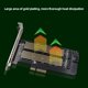thumbnail image 4 of Adaptador de disco duro M.2 NVMe NGFF Tarjeta de expansión NVME 32Gbps Tarjeta aceleradora SSD a convertidor PCI-E, 4 of 5