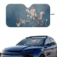 thumbnail image 2 of Xixirimido Car Windshield Sun Shade Universal Fit for SUV Truck Sedan Auto Front Window Sunshade Sun Visor Block UV Rays Keep Cool Car Accessories, Plum Blossom, 2 of 8