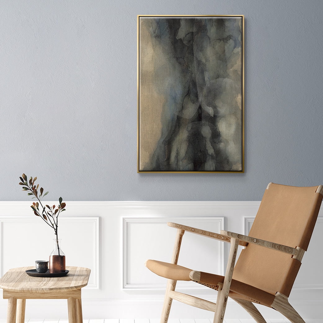 The Winter Framed Premium Gallery Wrapped Canvas - Ready to Hang - 25 x 37 - Gold Floating Frame