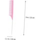 thumbnail image 3 of 2 Pcs Stainless Steel Tail Comb Hair Brush Set Hair Teasing Comb Rat Tooth Comb Detangle Hair Comb Outfit Sets Haircutting Comb Picking Comb Barber Hair Combs Steel Needle Pink Wig, 3 of 5