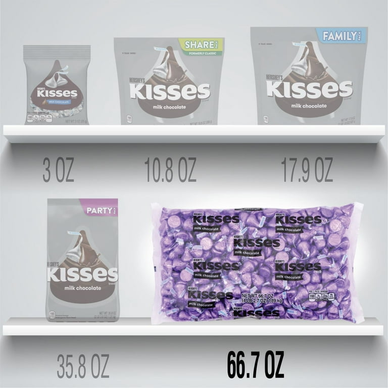 HERSHEY'S KISSES Milk Chocolate Candy, 35.8 oz pack