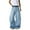 Light Blue, variant on Mens Wide Leg Pants Solid Casual Pocket Jeans Light Blue