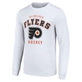 thumbnail image 2 of Men's Starter White Philadelphia Flyers Logo Long Sleeve T-Shirt, 2 of 3