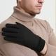 thumbnail image 3 of Qarigey Guantes de invierno Calentador de manos universal Color sólido Deporte Ciclismo Senderismo Hombres Guante Accesorio de ropa Cubierta de mano guantes y mitones Negro Qarigey AP013263-01, 3 of 6