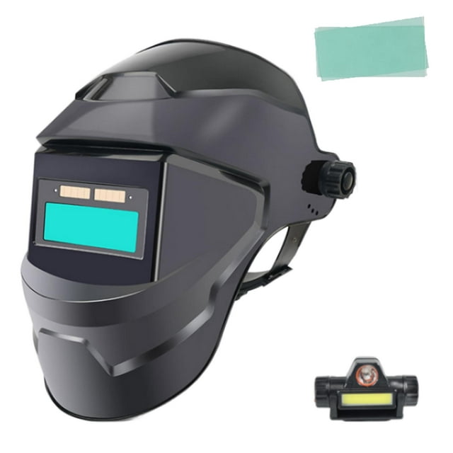 Casco de soldadura con energía solar, transpirable, protección para ojos y rostro, gran visibilidad. Atenuación de color verdadero