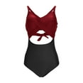 thumbnail image 5 of Zpanxa Casual Fit Tankini Set Women's Solid Color High Waisted Swimsuit with Adjustable Straps for Beach Vacation, 5 of 7