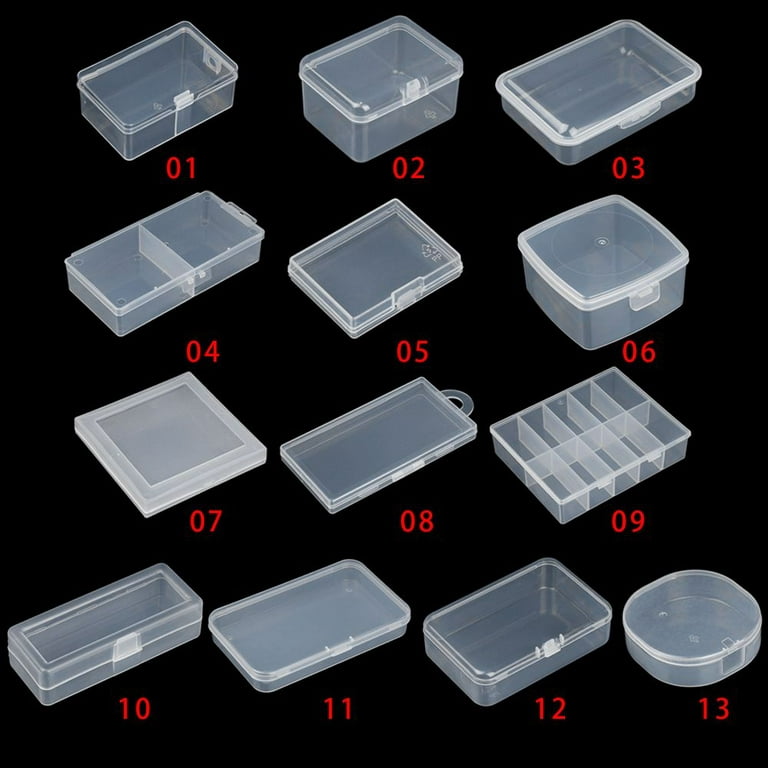 Small Home Organization Plastic Jewelry Diamond Container Craft Bead Holder  Pill Storage Supply Storage Box 4 