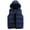 Dark Blue_001, variant on Domuza Puffer Vest for Men Lightweight Sleeveless Zipper Padded Cotton Jacket Vest Winter Thick Warm Relaxed Fit Quilted Outerwear with Hood Khaki M