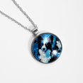 thumbnail image 4 of Pixel Dog Stunning Glass Circular Pendant Necklace - Fashionable and Elegant Necklaces for Women, 4 of 5