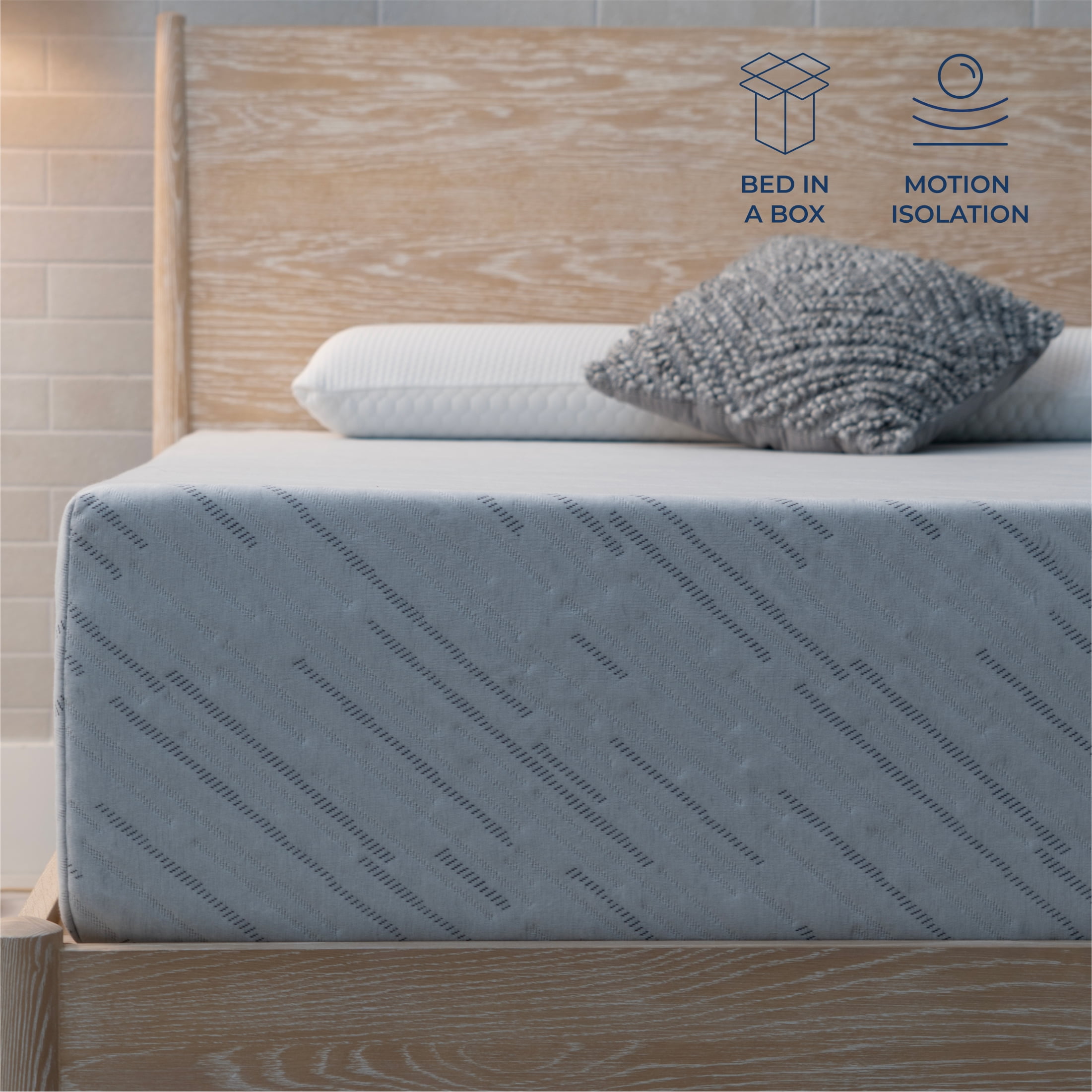 Brooklyn Bedding 12" Twin XL Plush Memory Foam Mattress in a Box