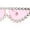 Silver / Pink, variant on Large Rhinestone Show Sign Expose Lens Cat Eye Sunglasses Gold Black