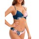 thumbnail image 4 of Traje de baño de dos piezas para mujer Conjunto de bikini de empalme con estampado Trajes de baño, 4 of 8
