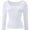 White, variant on Womens Casual Long Sleeve Scoop Neck Slim Fitted Basic Top
