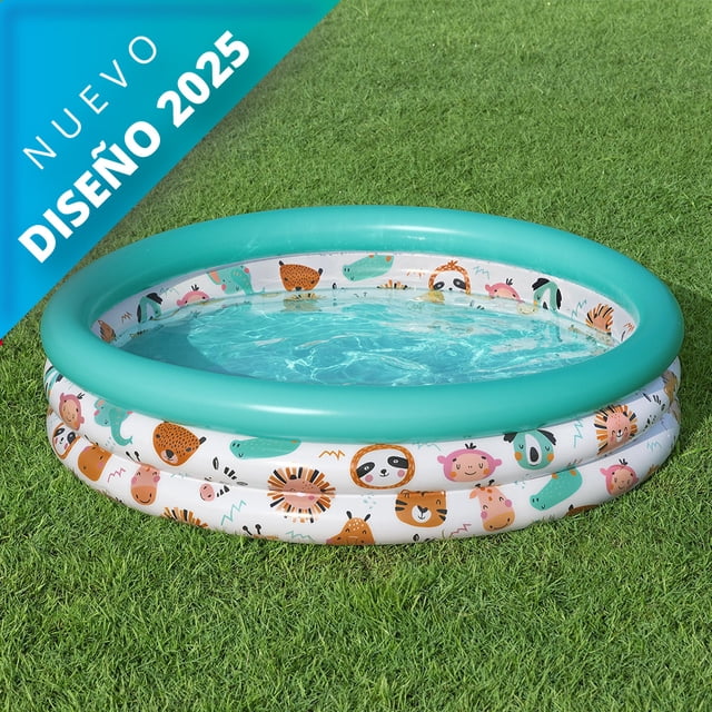Alberca Inflable Infantil Bestway Diseño Safari 122 Cm