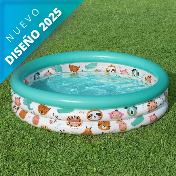 Alberca Inflable Infantil Bestway Diseño Safari 122 Cm
