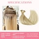 thumbnail image 3 of Extensiones de cabello GOO GOO U Tip, 50 g, 50 cm, rubio natural Balayage, 3 of 8