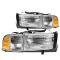 thumbnail image 1 of Ensamblaje de faros delanteros compatible con Auto Dynasty para Dodge Ram 94-02, 1 of 7