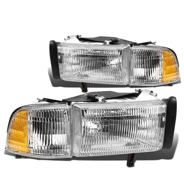 Ensamblaje de faros delanteros compatible con Auto Dynasty para Dodge Ram 94-02