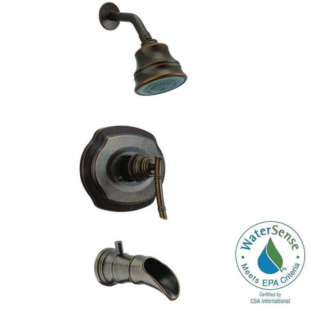 Pegasus 204729584 Bamboo WaterSense 1Handle Tub and Shower Faucet in