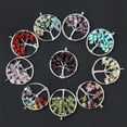 thumbnail image 5 of Natural Crystal Quartz Tree of Life Wire Wrapped Stone Pendant Necklace Healing, 5 of 6