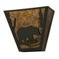 thumbnail image 2 of Meyda Tiffany 116311 Bear 2 Light 12" Tall Wall Sconce - Bronze, 2 of 6