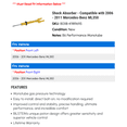 thumbnail image 2 of Shock Absorber - Compatible with 2006 - 2011 Mercedes-Benz ML350 2007 2008 2009 2010, 2 of 2
