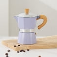 thumbnail image 3 of Coffee Pot, Moka Pot Italian Coffee Maker 3 cup/5 OZ Stovetop Espresso Maker for Gas or Electric Ceramic Stovetop Camping Manual Cuban Coffee Percolator for Cappuccino or Latte, 3 of 11