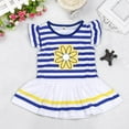 thumbnail image 4 of Gerichy 2Pcs Baby Girls Kids Cute Flower T-Shirt Tops+Shorts Pants Outfits Summer Clothes 1-8Y, 4 of 6