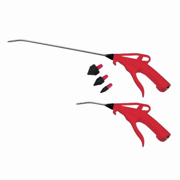 ATD 8738 2-Piece 4 in. and 13 in. Pistol-Grip Air Blow Gun Set with Rubber Tips