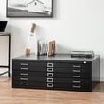 thumbnail image 2 of Scranton & Co 5 Drawers Modern Metal Flat Files Cabinet in Black, 2 of 3
