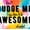 Born To Be Awesome Typography, variant on Elephant Stock Beauty Famous Quote I Wall Art - Horizontal Multi Panel Canvas - Living Room Wall Decor - Inspirational And Typography Multi Panel - Black And White Decor - 36" x 22"