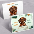 thumbnail image 3 of Dachshund Doxie Mother Book Lover Living That Dog Mom Life Happy Mother's Day 7x5in Folded Greeting Card Wiener Dog Lover Gifts Idea Single Note Card with Envelope - 03004, 3 of 5