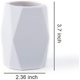 thumbnail image 5 of Portalápices de silicona, taza geométrica para bolígrafos, organizador de papelería de escritorio de oficina, soporte para brochas de maquillaje (paquete de 2-blanco + gris), 5 of 5