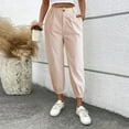 thumbnail image 2 of WEAIXIMIUNG Womens Dress Pants Straight Leg with Pockets Women's Solid Color Zipper Slacks with Angled Pockets, 2 of 6