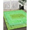 thumbnail image 3 of Ahgly Company Machine Washable Indoor Rectangle Transitional Emerald Green Area Rugs, 7' x 9', 3 of 7