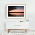 thumbnail image 5 of Untitled - Oregon Photography Sunset Beach Seascape Ocean Coastal Minimalist Silhouette Oak Framed Wall Art Print 12 x 18 inches, 5 of 6