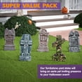 thumbnail image 3 of JOYIN 17" Halloween Foam RIP Graveyard Tombstones (5 Pack), Yard Sign Headstone Decorations and 12 Bonus Metal Stakes for Halloween Yard Outdoor Indoor Decorations, 3 of 8