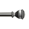 thumbnail image 3 of EXCLUSIVE HOME Napoleon 1" Curtain Rod and Finial Set, Gunmetal, Adjustable 84"-160", 3 of 7