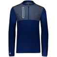thumbnail image 3 of Holloway Sportswear M Weld Hybrid Pullover Navy/Carbon 229596, 3 of 5