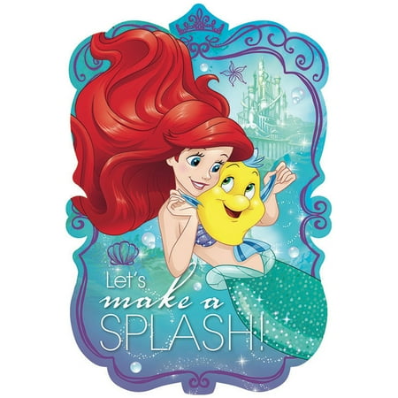 Slumber Party Invitation - Little Mermaid Postcard Invitations (8 Pack) - Party Supplies
