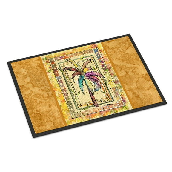 Carolines Treasures 8614MAT Palm Tree Doormat 18x27 27"L x 18"W multicolor