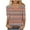 Orange, variant on JTZGDY Spring V Neck Tops for Women Cute 3/4 Length Sleeve Floral/Striped/Color Block Print Tunic Blouse Loose Oversized Dressy Casual Graphic Tees Tshirt Pink#02 XL